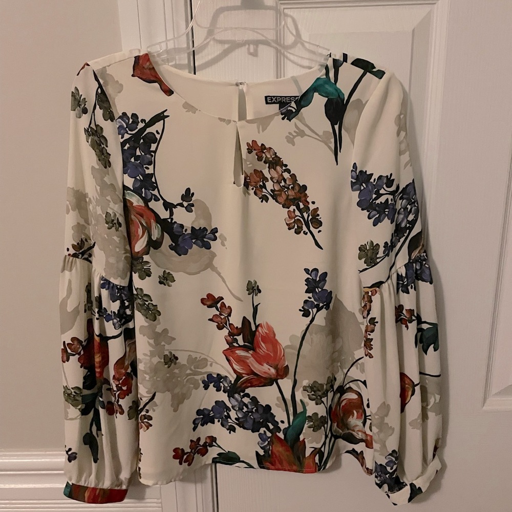 Floral Express Long Sleeve Blouse